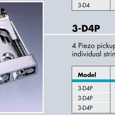 Schaller 3D-4P 4 String Polyphonic Midi Piezo Bass Bridge Gold image 4