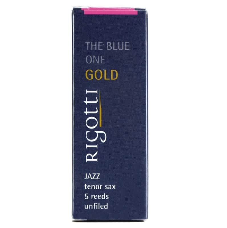 Rigotti RG5.JST-3M Rigotti Tenor Saxophone Reed, Gold Jazz Cut, 3 Medium 5-pack image 1