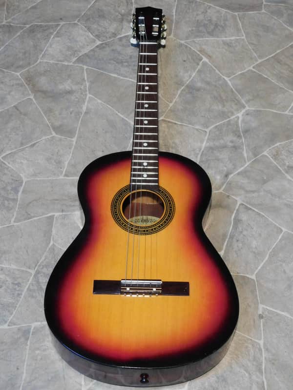 rare vintage Clarissa by Polverini Bros parlor Blues GUITAR chitarra Italy 1960s image 1