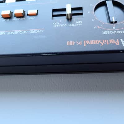 Yamaha PS-400 44 key PortaSound synth with hard case and expression pedal image 9