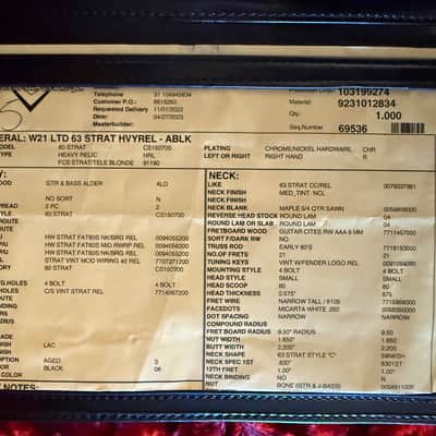 Fender Custom Shop Limited Edition '63 Stratocaster 2023 - Heavy Relic Black image 21