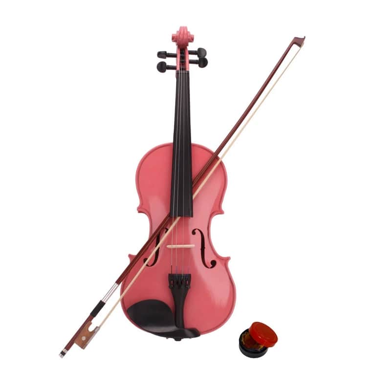 Pink 4/4 Full Size Acoustic Violin Beginner Student Fiddle Set w/ Case Bow & Rosin image 1