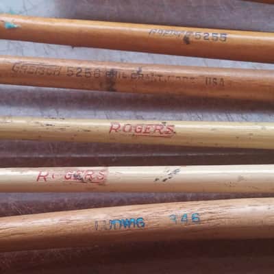 ROGERS GRETSCH LUDWIG  Rare Felt Mallets 50s 60s LOT 6 USA VINTAGE NO TARIFFS image 10