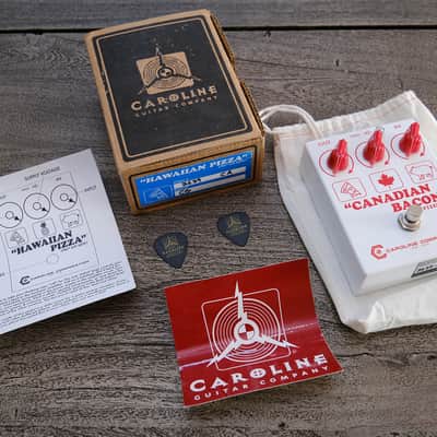 NEW! Caroline Guitar Company Hawaiian Pizza Fuzz – Canadian Bacon Edition image 1