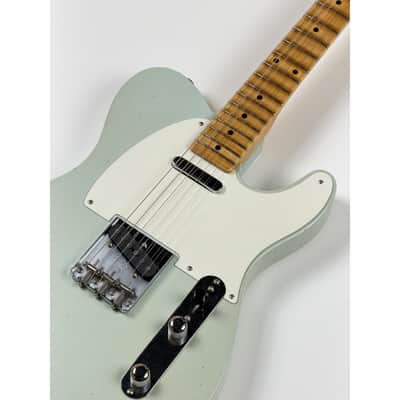 Fender CUSTOM SHOP TELECASTER 1955 - JOURNEYMAN RELIC WITH CLOSET CLASSIC HARDWARE Super Aged Sonic Blue image 4