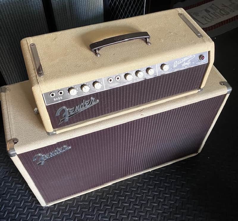 1962 Fender  Bassman Amp 6G6A W/2 X 12 Cab imagen 1