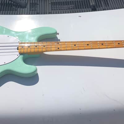 Sterling Ray 34 Electric Bass Guitar Music Man Stingray Mint Green NICE image 2