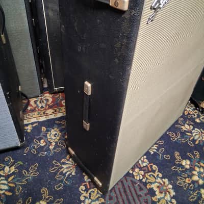 Fender Bandmaster "Drip Edge" 45-Watt 2x12" Guitar Speaker Cabinet Eminence Speakers 1968 - 1969 - Silverface image 4