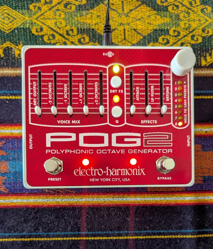 Electro-Harmonix POG2 Polyphonic Octave Generator 2009 - Present - Red / White image 1