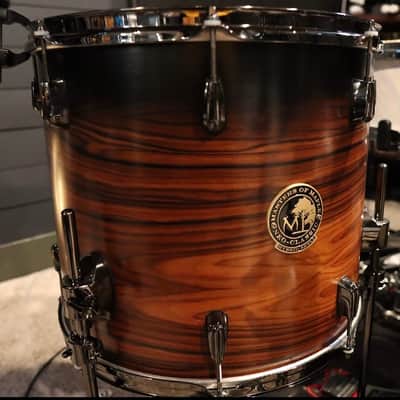 Masters Of Maple Neo Classic kit exotic Santos Rosewood 12-16-22 DW brackets and legs image 6
