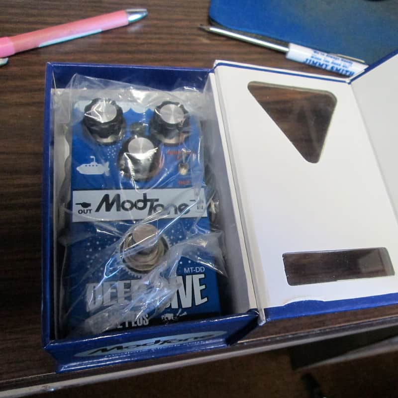 Modtone Deep Dive Octave Plus Guitar effects pedal mod tone blue image 1