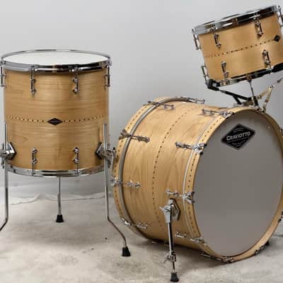 Craviotto 22/13/16" Custom Shop Solid Maple Drum Set - Maple Inlay Bild 3