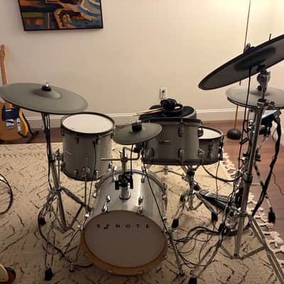 EFNOTE 5 Electronic Drum Set, White Sparkle - Excellent image 3
