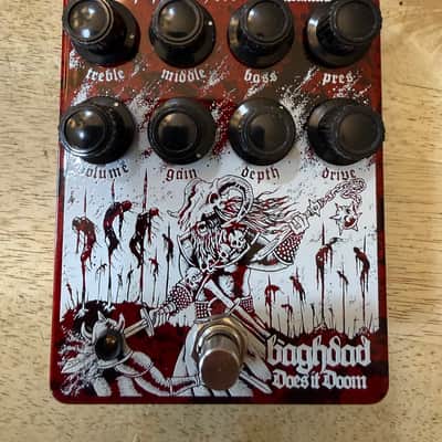 Does It Doom Baghdad High Gain Overdrive and Preamp Pedal - Limited Edition Blood Spatter image 1