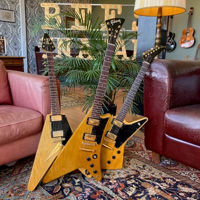 1980-1982 Gibson Modernistic Series Korina Flying V Explorer Moderne image 2
