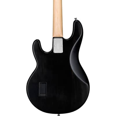 Sterling by Music Man S.U.B. StingRay RAY4 Electric Bass Guitar - Regular Satin Transparent Black Black Pickguard image 2