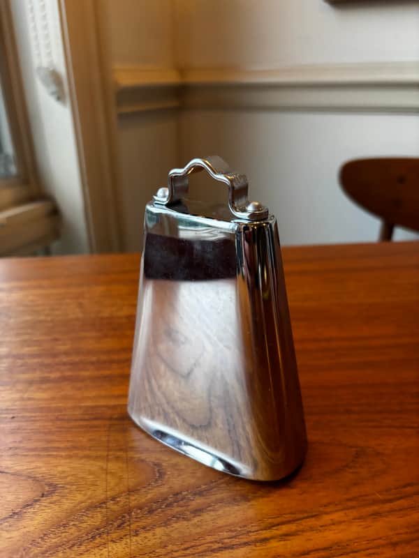 Vintage Japanese 4.75" Steel Cowbell MIJ Unmarked - See Video!