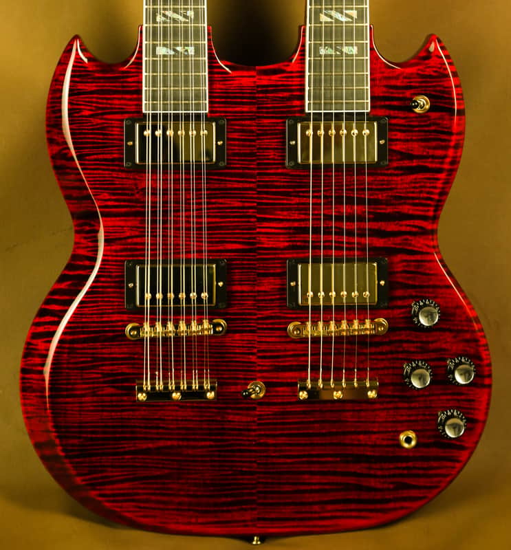 Gibson EDS-1275 Supreme Ultra Flamed Maple Double Neck SG Electric Guitar image 1