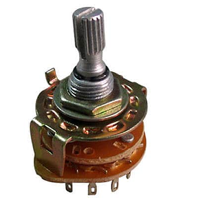 Guitar Madness 2 pole- 6 position Knurled Rotary Switch / Good for Varitone/ 3 pickup selector image 1
