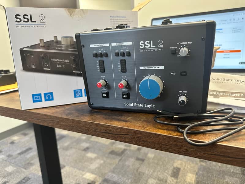 Solid State Logic SSL 2 USB Audio Interface 2020 - Present - Black image 1