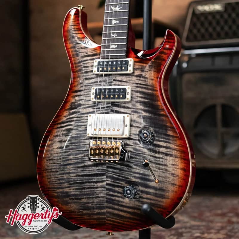 PRS Studio 22 10-Top Electric Guitar - Charcoal Cherry Burst with Hardshell Case - Demo image 1