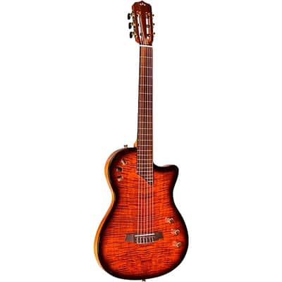 Cordoba Stage Nylon-String Electric Guitar - Edge Burst image 2