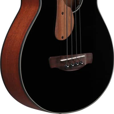 Ibanez AEGB24EBKH - 4 String Acoustic Electric Bass Guitar - Black High Gloss (AEGB24EBKH) image 2
