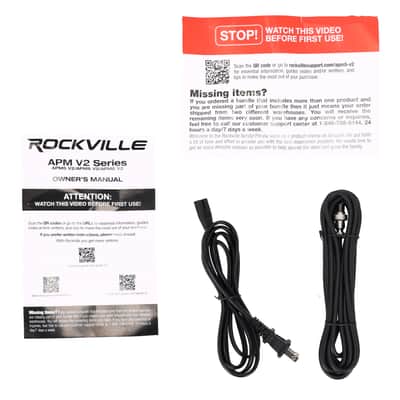 (2) Rockville APM5W v2 5.25" Powered Studio Monitors w/USB/Bluetooth+36" Stands image 11
