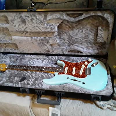 Fender American Professional II Stratocaster Thinline 2024 - Present - Transparent Daphne Blue image 20