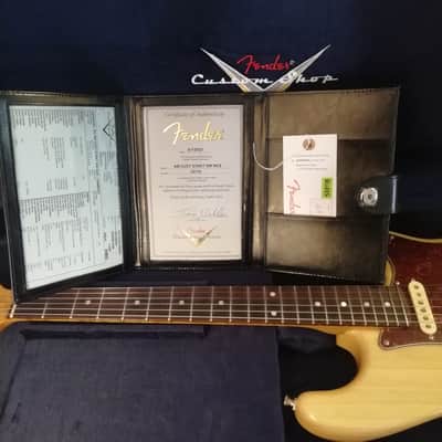 Fender American Custom Strat NOS Rosewood Fingerboard - Amber Natural image 25