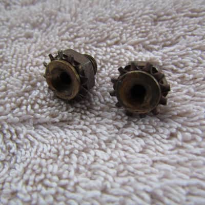 Gibson Adjustable Bridge Saddle Screw Anchors Set Of 2 From the 60's Original Vintage Parts image 1