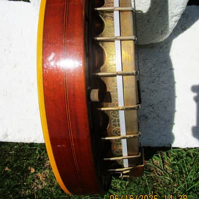 Ludwig Ambassador Plectrum Banjo, Late 1920's, M.C. Burley Neck, Case image 7