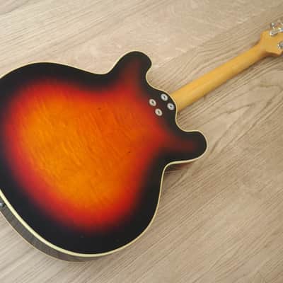 1968 Mosrite Celebrity I Vintage Hollowbody Electric Guitar w/ Case image 17
