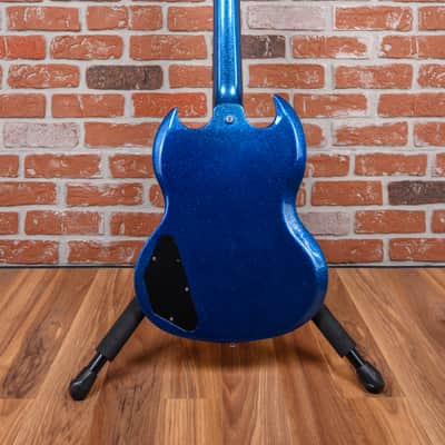 Gibson Custom Shop Les Paul SG Standard Blue Sparkle 2008 w/OHSC image 7