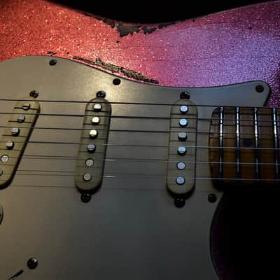 American Fender Stratocaster Custom Pink Sparkle image 16
