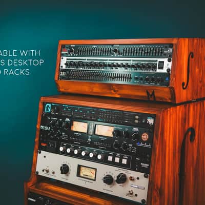 Munstre 14u COMRADE Sidecar - recording studio - angled workstation - rack gear - side car 10u 20u image 4