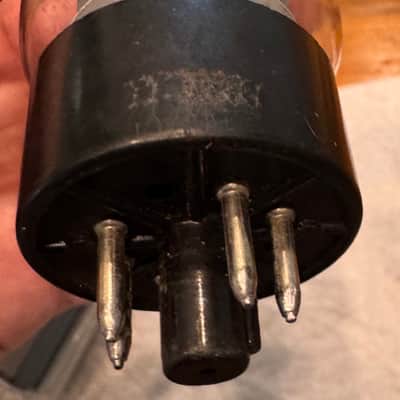 6LGGC Matched Pair Vintage Fender branded GE silver top power tubes, tested good. image 6