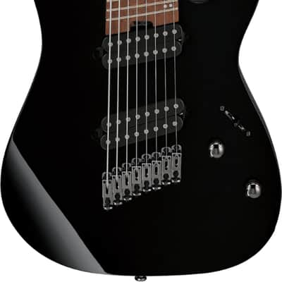 Ibanez RGMS8 Standard 8-String Multi-Scale Electric Guitar, Jatoba Fingerboard, Black image 2