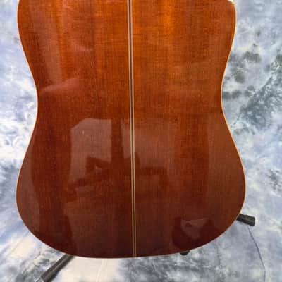 Vintage 1981 Japan Hand Made Alvarez Model 5017 Dreadnought Solid Spruce Top X-Braced New Strings Pro Setup Newer Gigbag image 13
