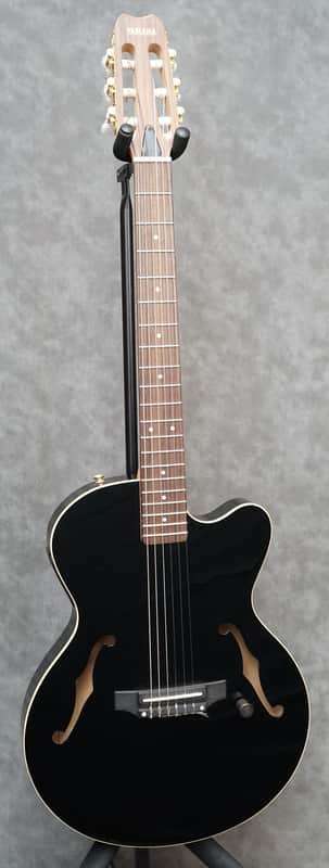 Yamaha AEX500N 2001 Nylon Electric (Chet Atkins) Guitar Black Finish with Pro Setup image 1