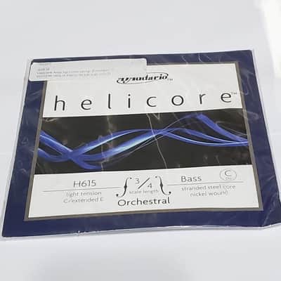 D'Addario HH615 3/4M Helicore 3/4 Hybrid Bass String - C (Extended E) Light image 1