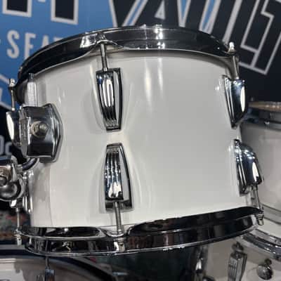 Ludwig Late 1970s Classic Maple Drum Set 22", 16", 13", 12", 10", White Cortex image 5
