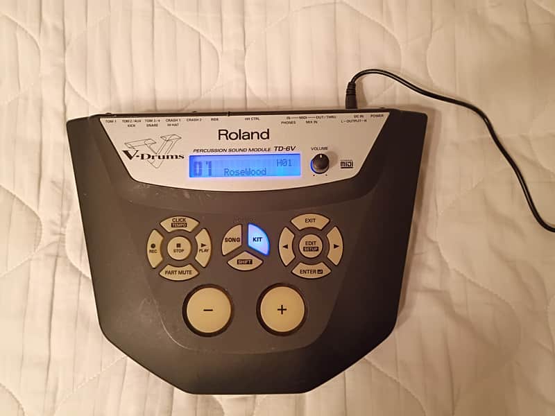 Roland TD-6V Drum Sound Module 2003 - 2008 - Black image 1