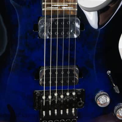 Schecter Omen Elite 6 FR - See Thru Blue Burst image 6