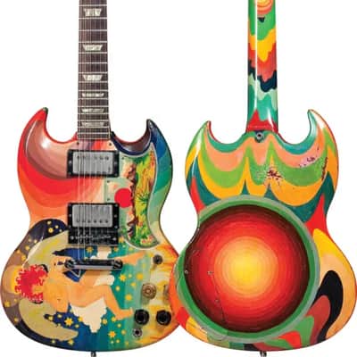 2024 Epiphone Gibson SG '61 "FOOL" Psychedelic Cream Eric Clapton/Todd Rundgren Custom Paintjob w/Case image 19