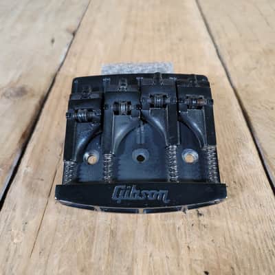 Gibson TRI-4 Wedge Bass Bridge 1980s 4 String Schaller - Black image 1