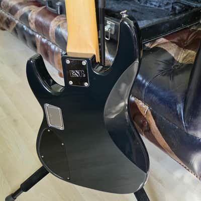 ESP Surveyor II 5 String Bass Black Ash Body EMG Music Man Stingray Pickup Active EQ Coil Tap for Precision Jazz PJ Tones MIJ Japan image 19