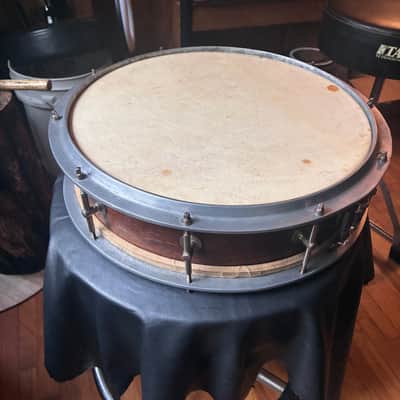 Vintage snare drum. 3.5x14.25 1900s - Mahogany image 2