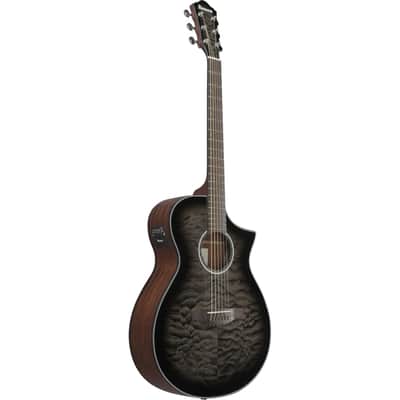 Ibanez AEWC16QA-TKH Transparent Black Sunburst - Acoustic Guitar image 3