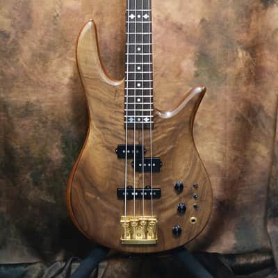 Fodera Monarch 4 Deluxe Custom Walnut image 1
